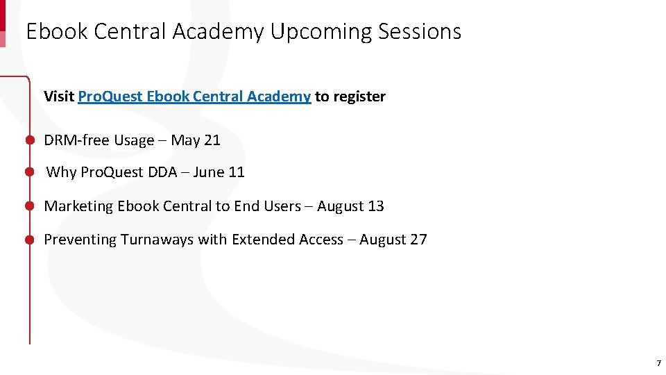 Ebook Central Academy Upcoming Sessions Visit Pro. Quest Ebook Central Academy to register DRM-free