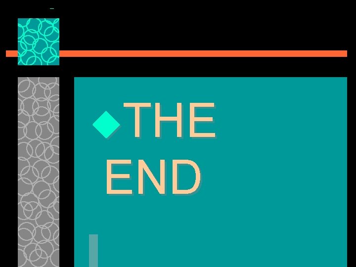 u. THE END 