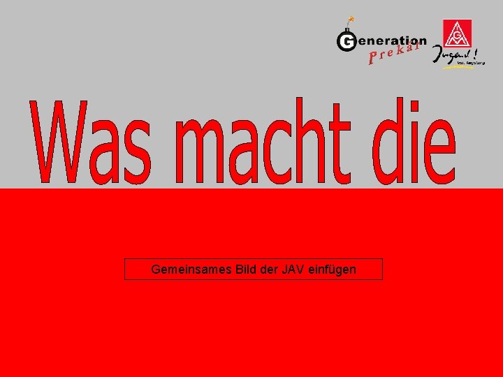 Gemeinsames Bild der JAV einfügen 