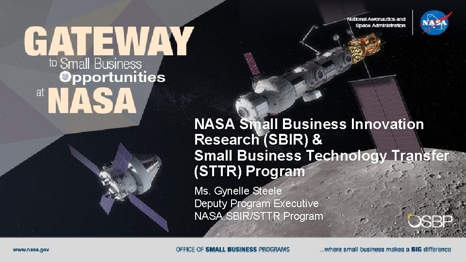 NASA Small Business Innovation Research (SBIR) & Small Business Technology Transfer (STTR) Program Ms.