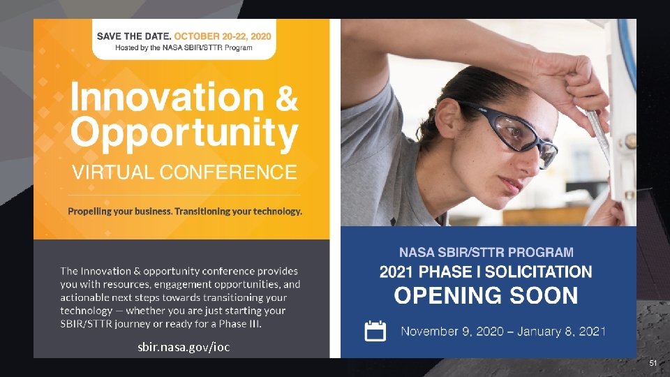 sbir. nasa. gov/ioc 51 