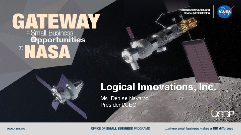 Logical Innovations, Inc. Ms. Denise Navarro President/CEO 