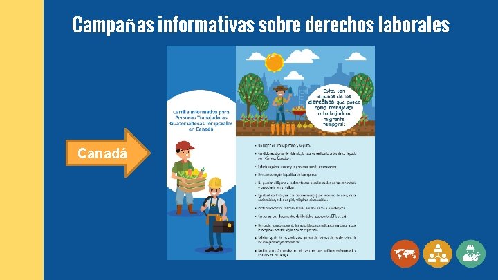 Campañas informativas sobre derechos laborales Canadá 