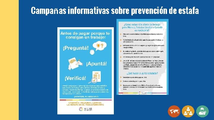 Campañas informativas sobre prevención de estafa 