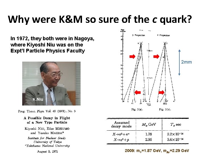 Why were K&M so sure of the c quark? In 1972, they both were