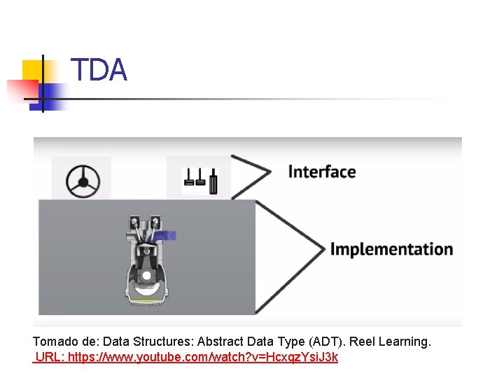 TDA Tomado de: Data Structures: Abstract Data Type (ADT). Reel Learning. URL: https: //www.