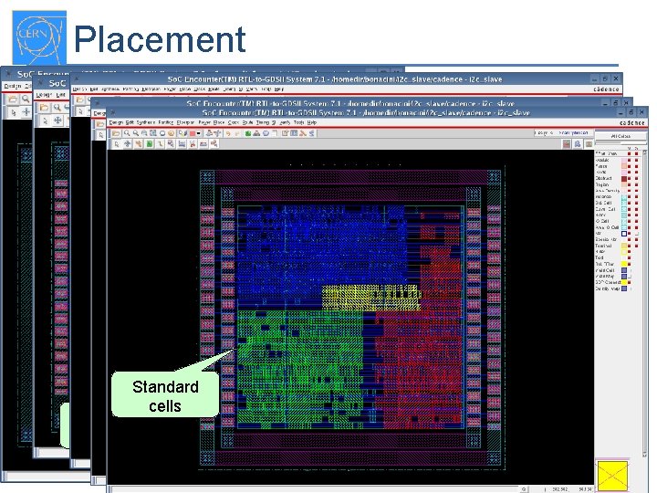 Placement Tap cells Standard cells Power/ground connections Sandro Bonacini - PH/ESE - sandro. bonacini@cern.