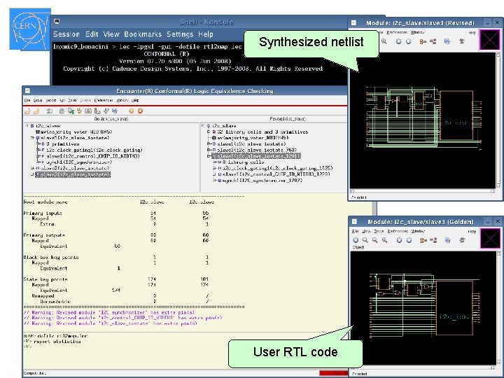 Synthesized netlist RTL code Sandro Bonacini - PH/ESE -User sandro. bonacini@cern. ch 
