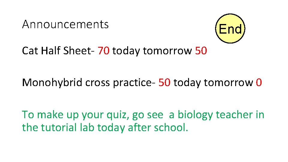 Announcements End 10 11 12 13 14 15 16 17 18 19 20 21