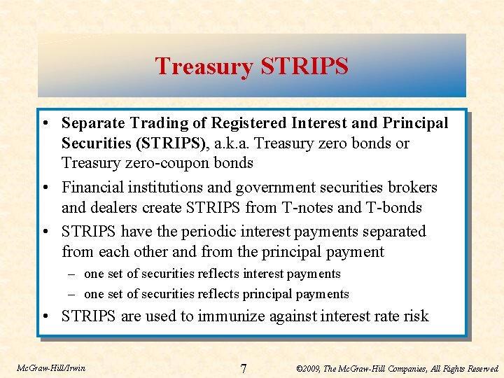 A diagram illustrating the process of investing in STRIPS
