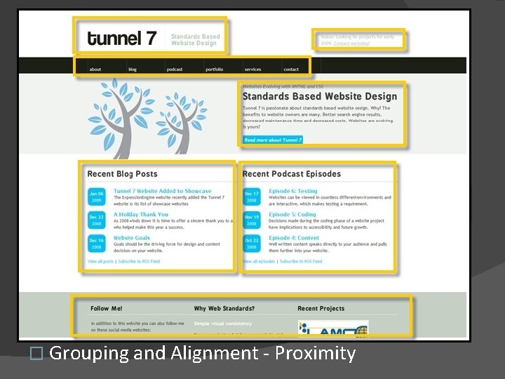 � Grouping and Alignment - Proximity 