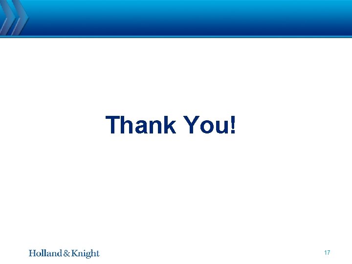 Thank You! 17 
