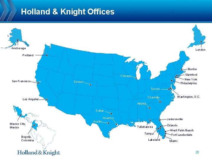 Holland & Knight Offices Anchorage London Portland Boston Stamford Chicago San Francisco New York
