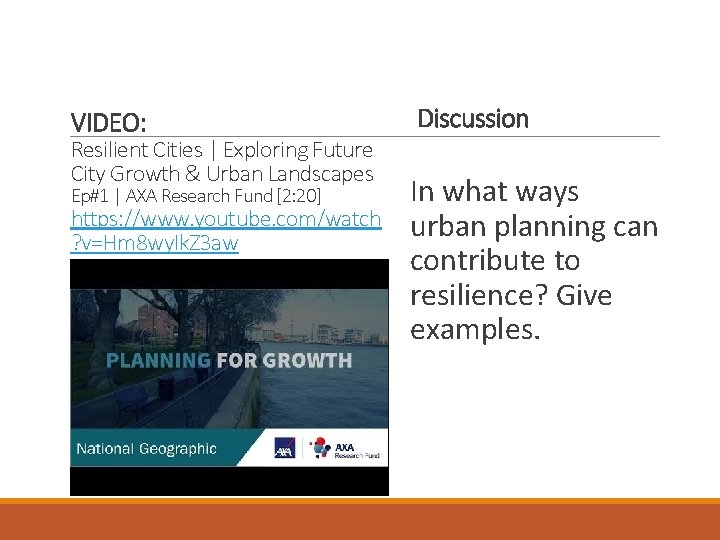 Urban Climate Change Resilience and Governance Week 12