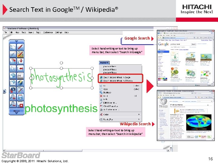 Search Text in Google. TM / Wikipedia® Google Search Select handwriting or text to