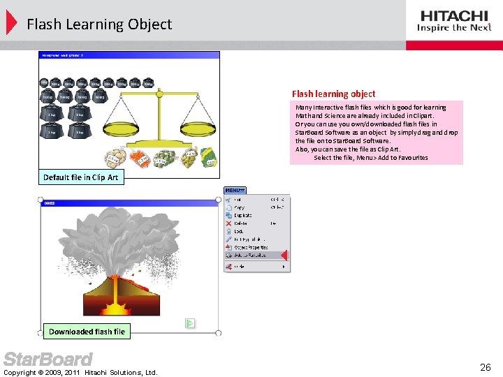 Flash Learning Object Flash learning object Many Interactive flash files which is good for