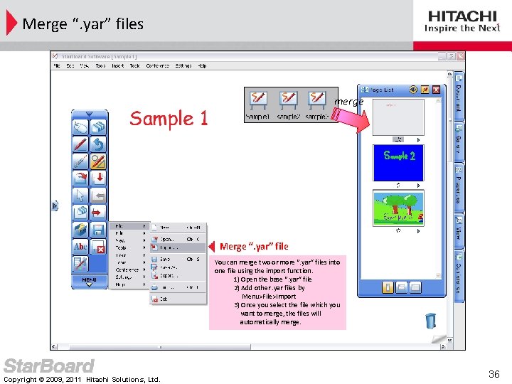 Merge “. yar” files merge Merge “. yar” file You can merge two or