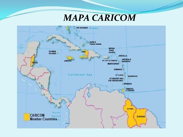 MAPA CARICOM 