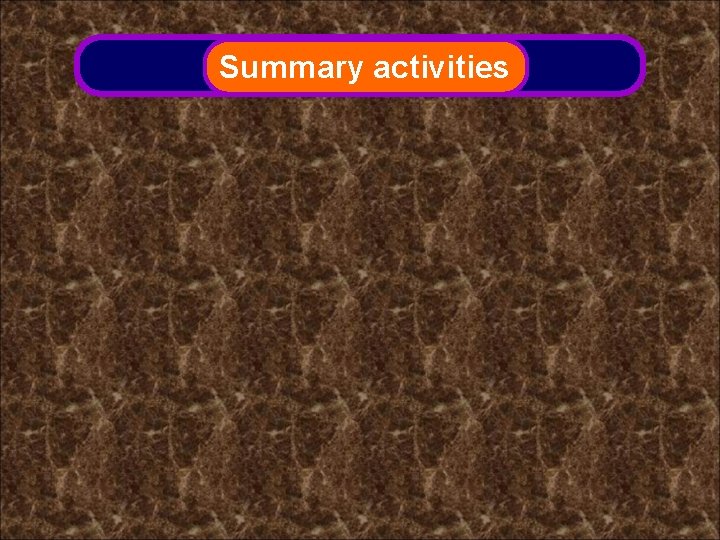 Summary Bonding activities Covalent 