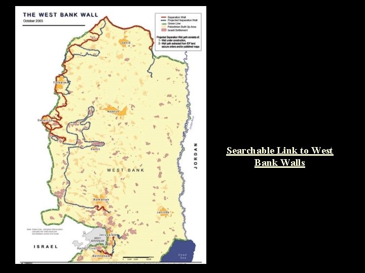 Searchable Link to West Bank Walls 