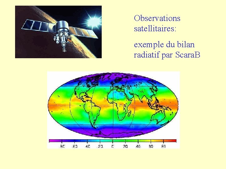 Observations satellitaires: exemple du bilan radiatif par Scara. B 