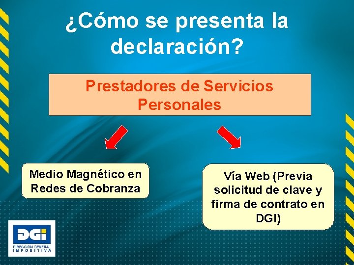 ¿Cómo se presenta la declaración? Prestadores de Servicios Personales Medio Magnético en Redes de