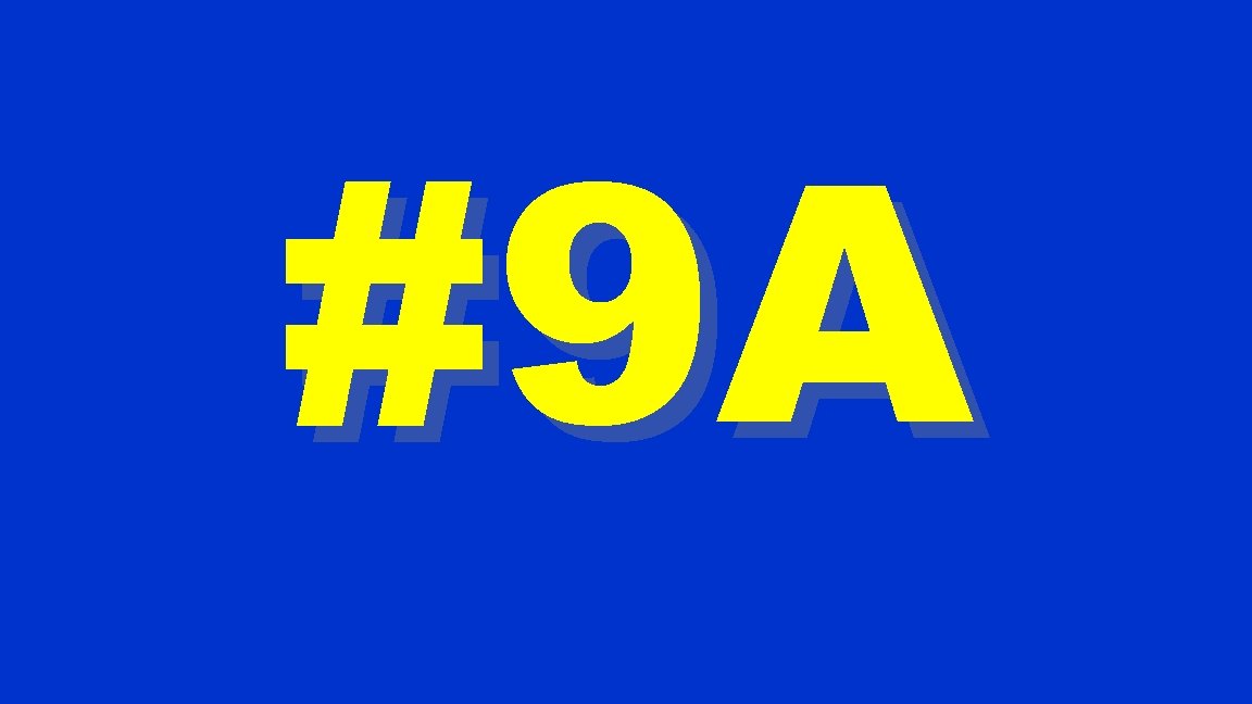 #9 A 