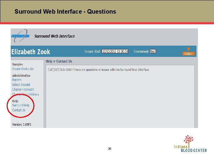 Surround Web Interface - Questions 26 