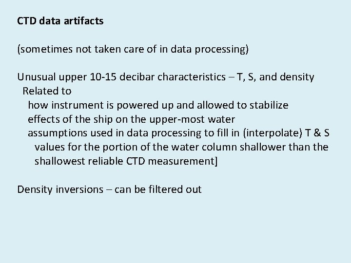 Instrumentation types data and metadata accuracy biases and