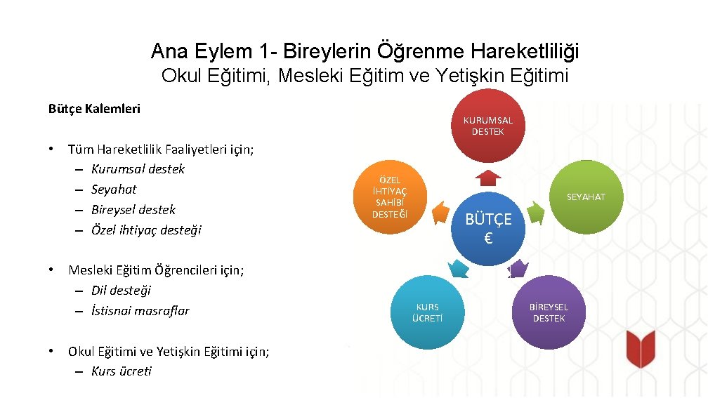 Ana Eylem 1 - Bireylerin Öğrenme Hareketliliği Okul Eğitimi, Mesleki Eğitim ve Yetişkin Eğitimi