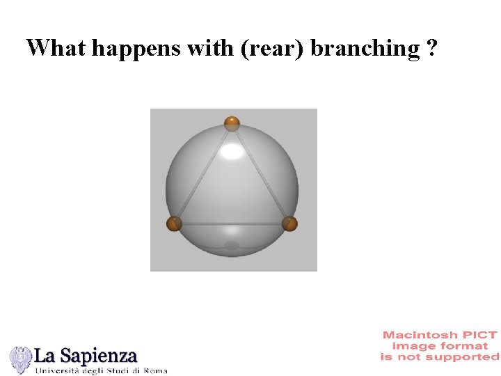 What happens with (rear) branching ? 