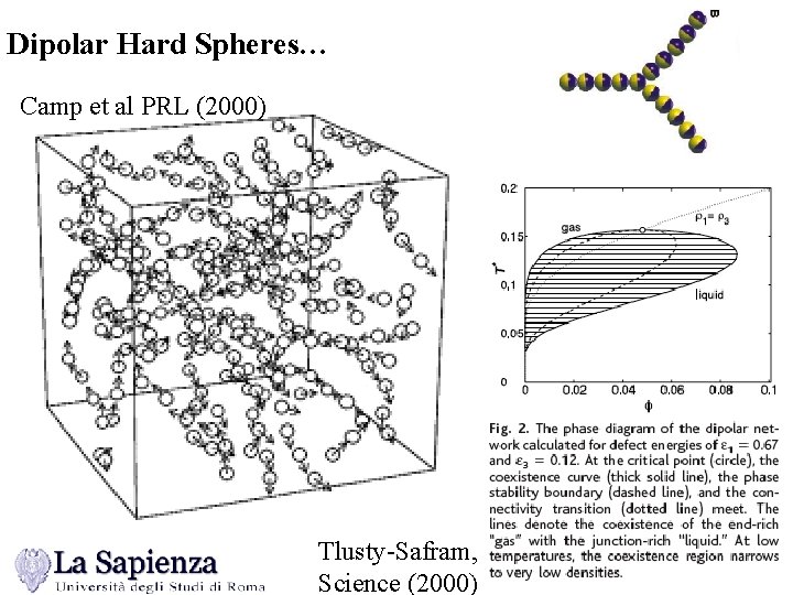 Dipolar Hard Spheres… Camp et al PRL (2000) Tlusty-Safram, Science (2000) 