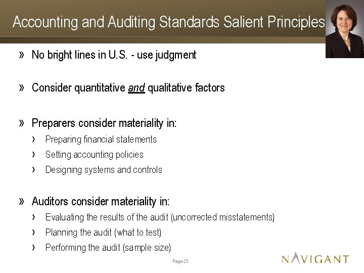 Accounting and Auditing Standards Salient Principles » No bright lines in U. S. -