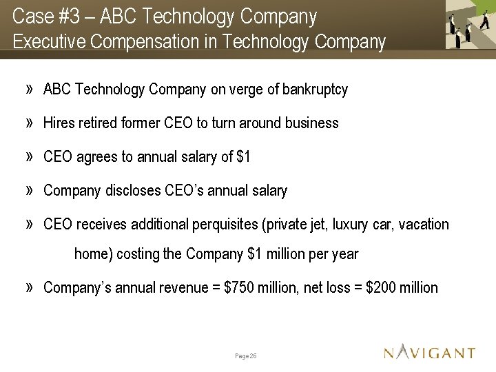Case #3 – ABC Technology Company Executive Compensation in Technology Company » ABC Technology