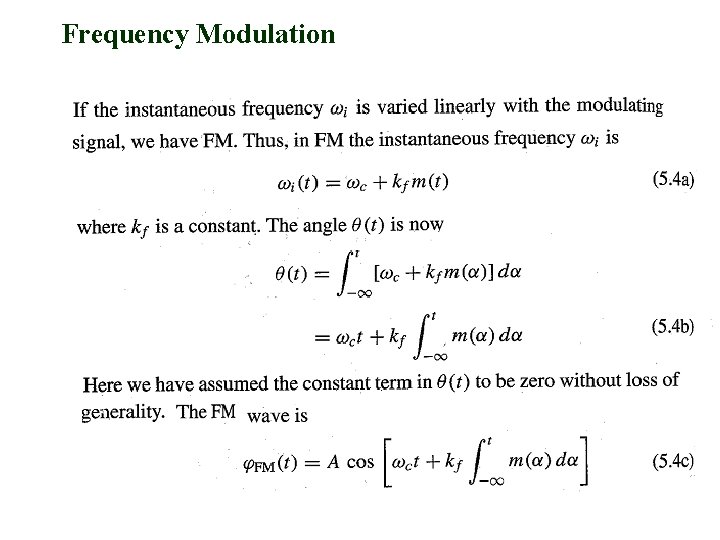 Frequency Modulation 