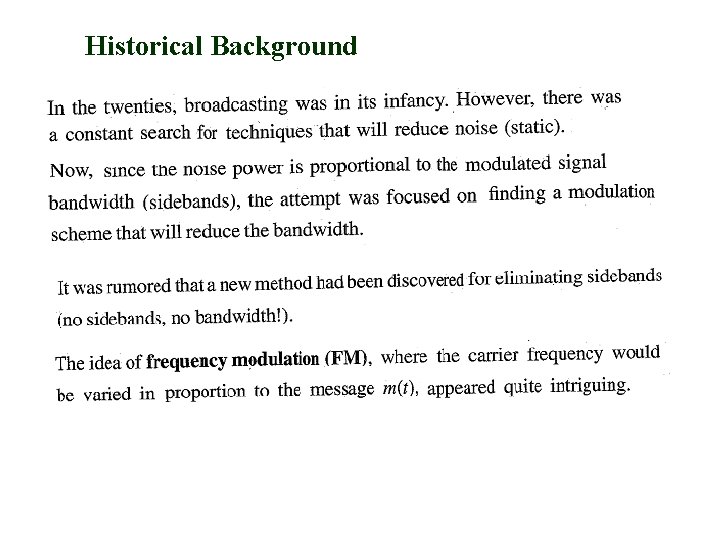 Historical Background 