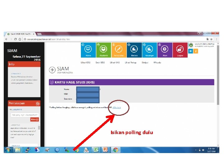 Isikan polling dulu 