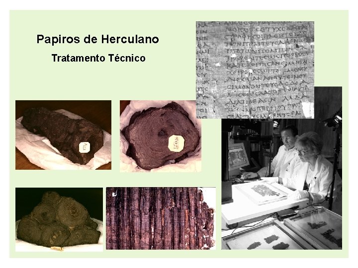 Papiros de Herculano Tratamento Técnico 