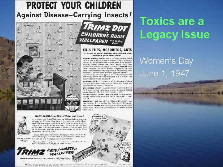 Toxics are a Legacy Issue Women’s Day June 1, 1947 