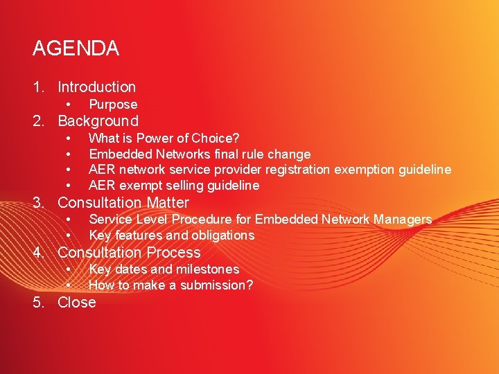 AGENDA 1. Introduction • Purpose 2. Background • • What is Power of Choice?