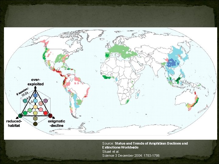 Source: Status and Trends of Amphibian Declines and Extinctions Worldwide Stuart et al. Science