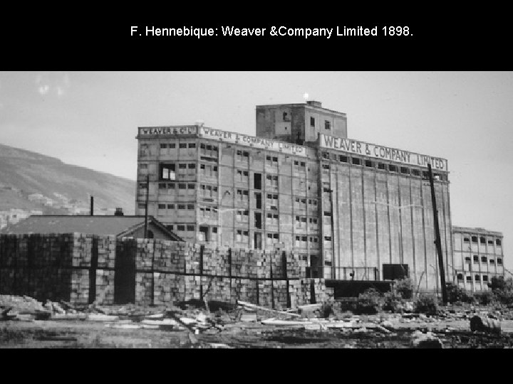 F. Hennebique: Weaver &Company Limited 1898. 