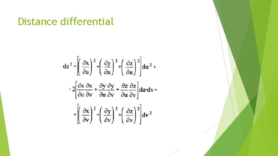 Distance differential 