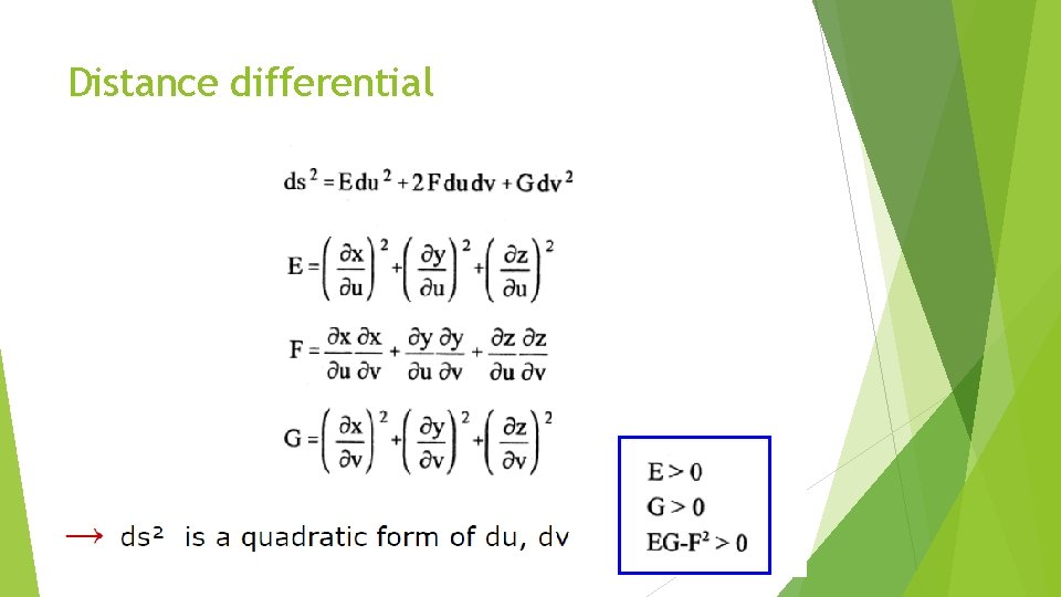 Distance differential 