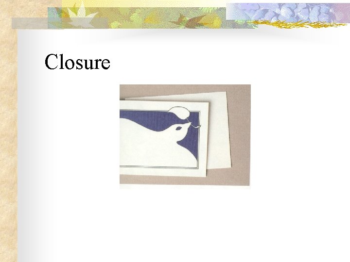 Closure 