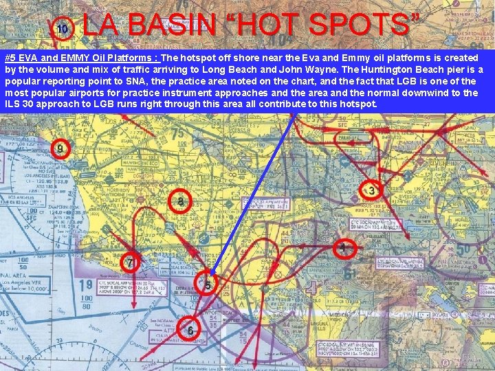 LA BASIN “HOT SPOTS” #5 EVA and EMMY Oil Platforms : The hotspot off