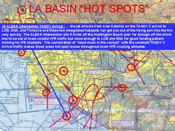 LA BASIN “HOT SPOTS” #6 ALBAS Intersection TANDY Arrival : … the jet arrivals