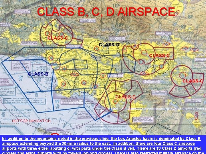 CLASS B, C, D AIRSPACE In addition to the mountains noted in the previous