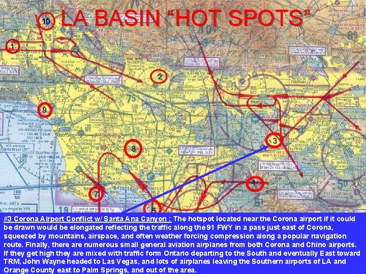 LA BASIN “HOT SPOTS” #3 Corona Airport Conflict w/ Santa Ana Canyon : The