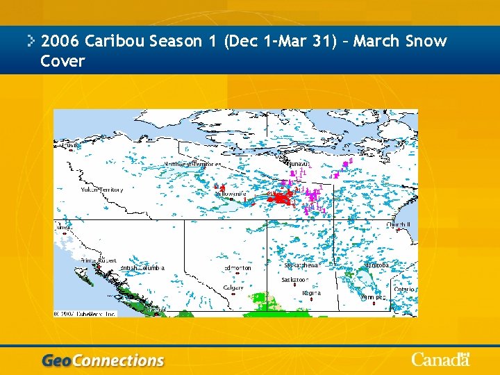 2006 Caribou Season 1 (Dec 1 -Mar 31) – March Snow Cover 